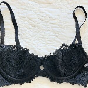 Elegant Black Lace Bra
